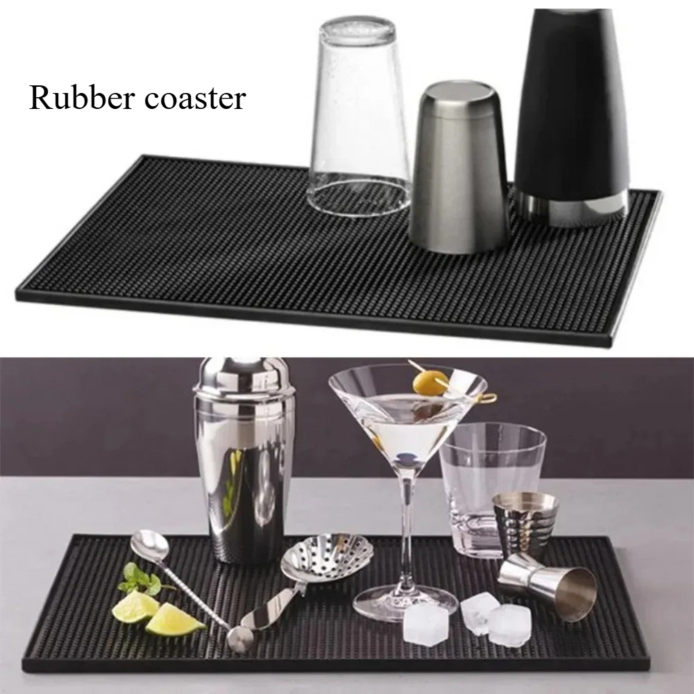 ゴム製バーマットコースター、コーヒーカウンター用こぼれ防止マ - Bar Mat Rubber のレビューと価格