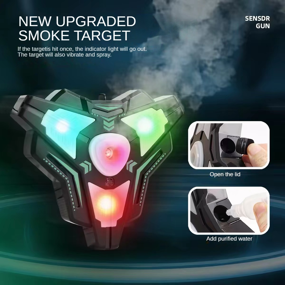 レーザータグバトルゲーム赤外線おもちゃ銃セット、煙スプレーL - Smoking Gun Kit のレビューと価格