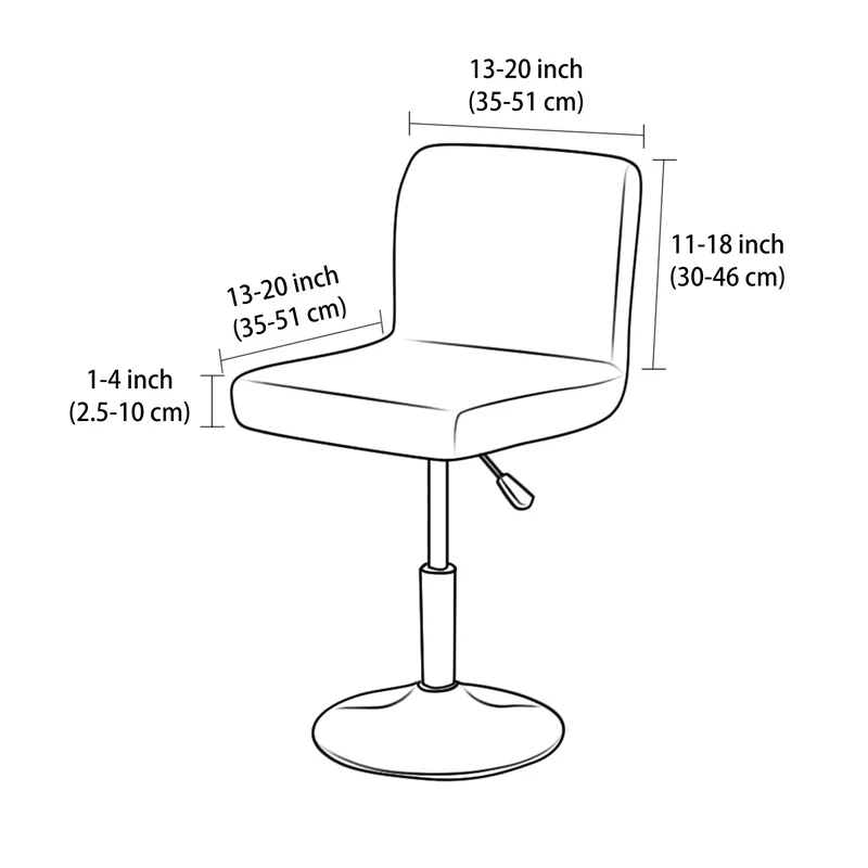 1/4 個ジャカードバースツールカバー汚れ防止ショートバック - Home Bar Lounge のレビューと価格