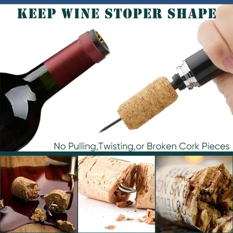 空気ポンプとワインボトルの封を切るカッター付きのワインオープ - Wine Preservation Pump のレビューと価格