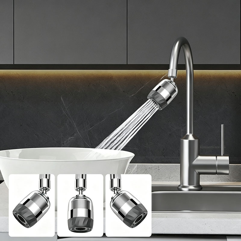 ニューユニバーサル360 °   回転式キッチン蛇口エクステ - Home Bar Sink のレビューと価格