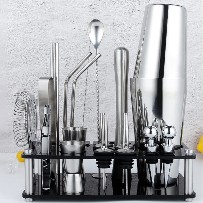 14/20/23/25個入り、金属製ボストンカクテルシェイカ - Boston Shaker Set のレビューと価格