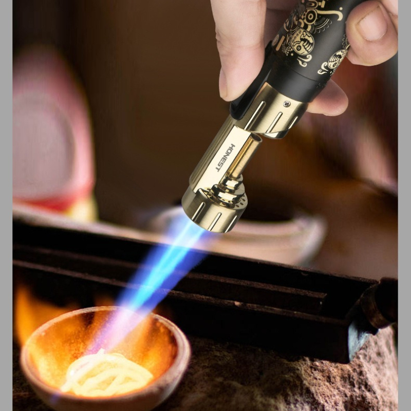 正直な新型メタル防風スプレーガンインフレータブルライター屋外 - Smoking Gun Kit のレビューと価格