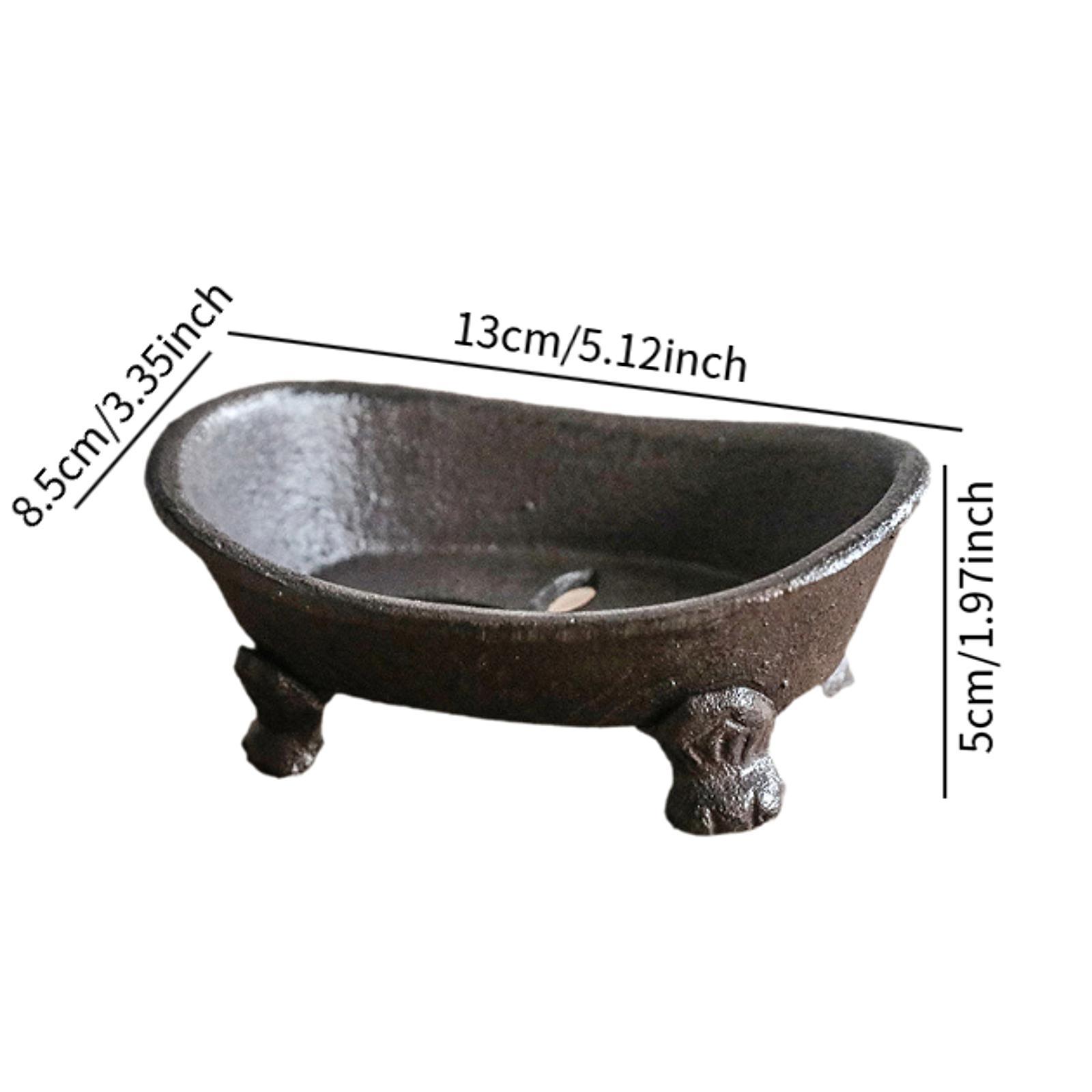 鋳鉄製ソープディッシュホルダー、頑丈な素朴な手作りソープトレ - Home Bar Sink のレビューと価格