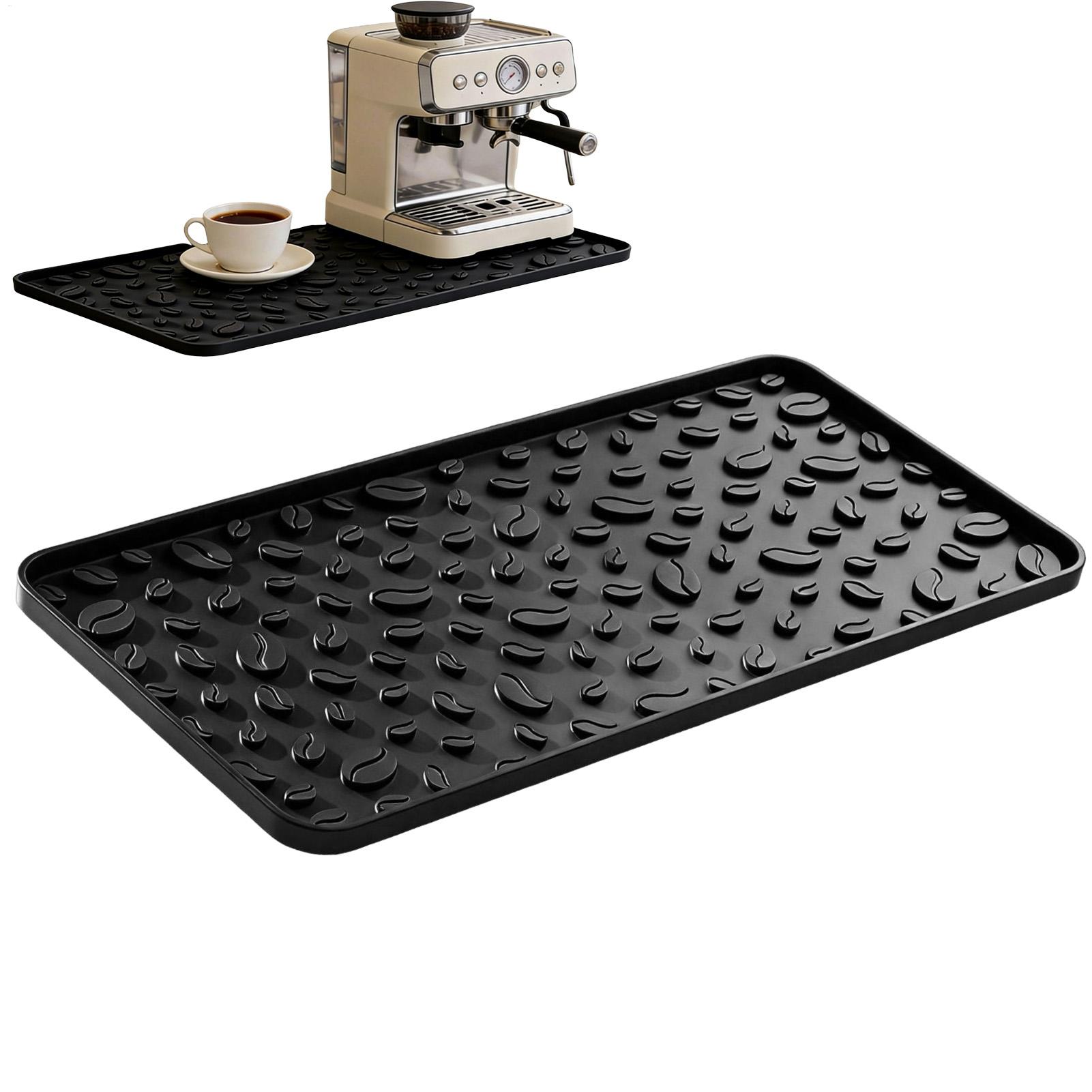 コーヒーマット 滑り止め断熱パッド 16x8インチ 耐熱シリ - Bar Mat Rubber のレビューと価格