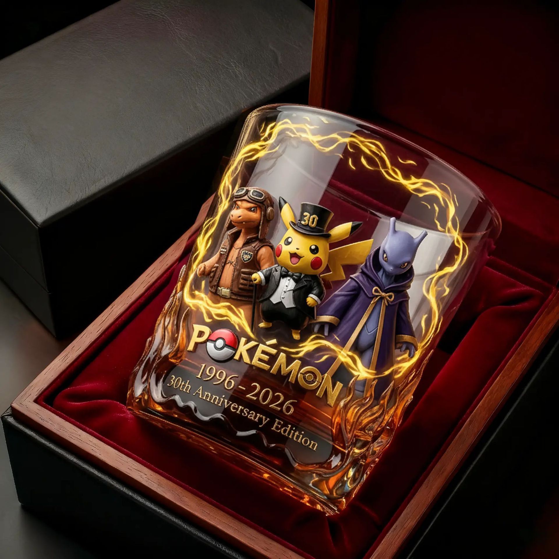 新しいポケモン30周年記念ウイスキータンブラーカップ歴史模様 - Old Fashioned Glass のレビューと価格