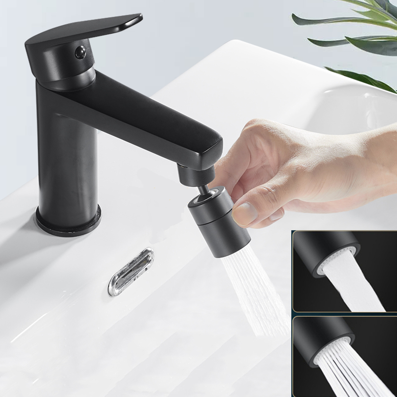 新しい360 °   回転式蛇口エクステンダー ブラック真鍮 - Home Bar Sink のレビューと価格