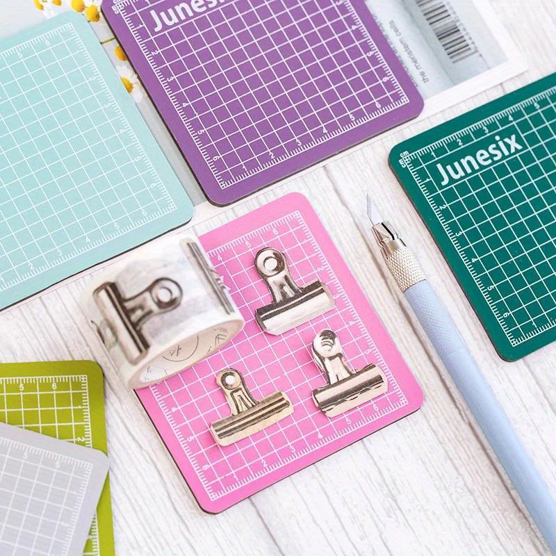 2 個ミニカッティングパッド手作りモデル 8x8cm ハンド - Bar Mat Rubber のレビューと価格